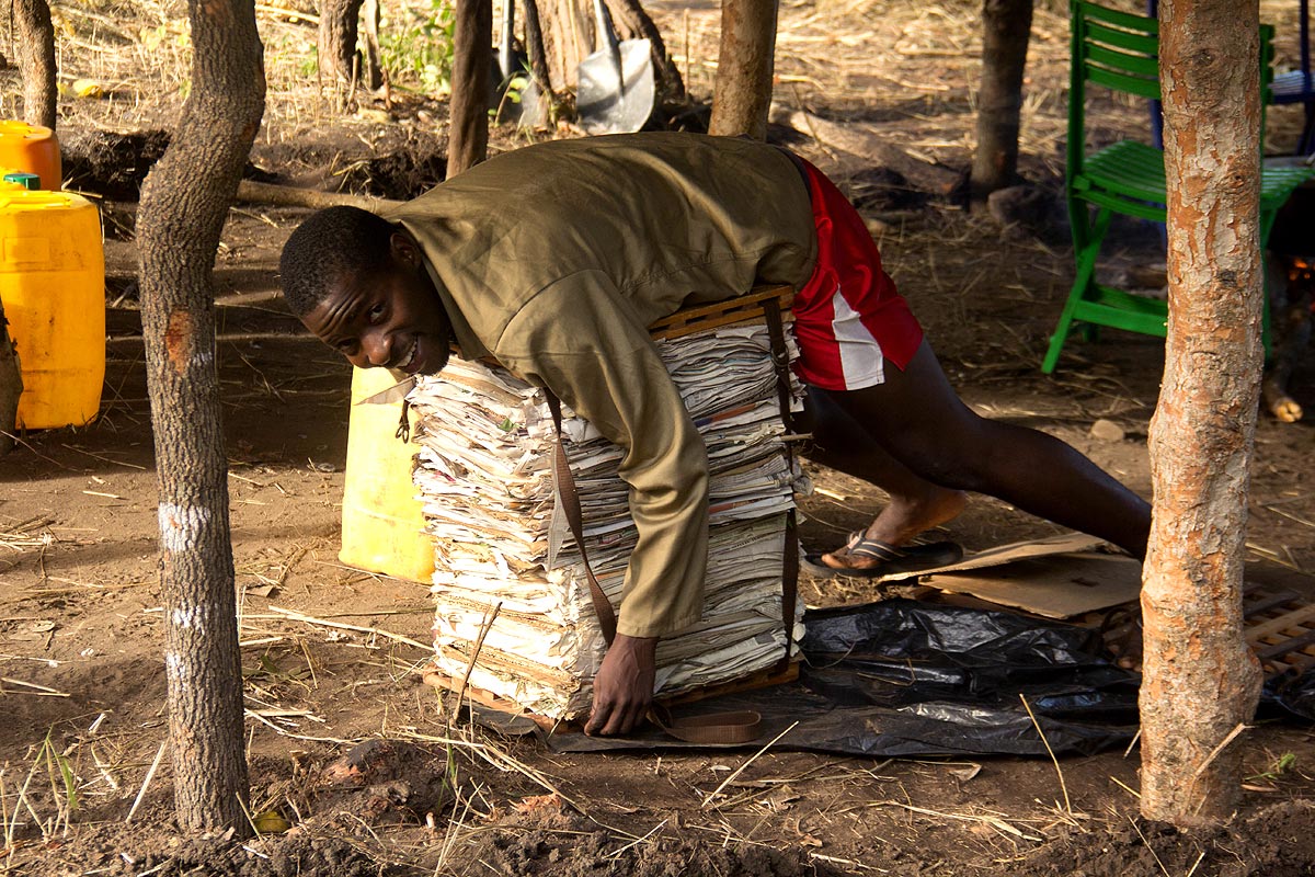 A Pressing Job for field assistant Tongai Castigo. 